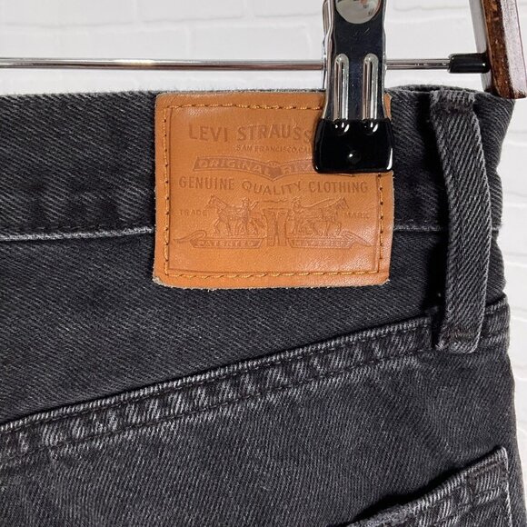 Levis‎ Jeans Women 25Wx30L ACT 26x28 Black Baggy Dad PC9-A3494-0018 Distressed - Picture 3 of 15